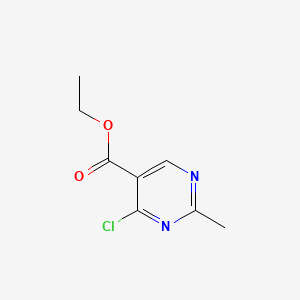 Chemical structure of Ethyl 4-chloro-2-methylpyrimidine-5-carboxylate