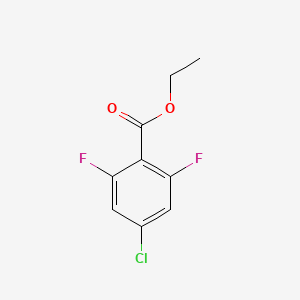 Chemical structure of Ethyl 4-chloro-2,6-difluorobenzoate