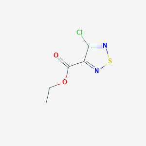 Chemical structure of 4-Ethoxycarbonyl-3-chloro-1,2,5-thiadiazole