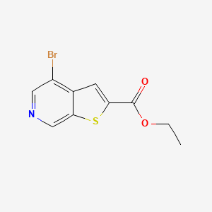 Chemical structure of Ethyl 4-bromothieno[2,3-c]pyridine-2-carboxylate
