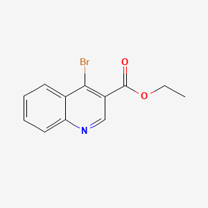 Chemical structure of Ethyl 4-bromoquinoline-3-carboxylate