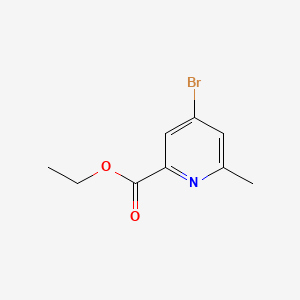 Chemical structure of Ethyl 4-bromo-6-methylpicolinate