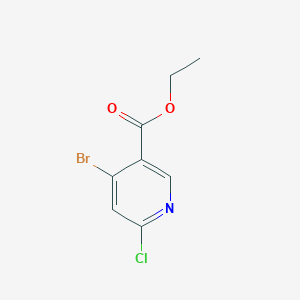 Chemical structure of Ethyl 4-bromo-6-chloronicotinate