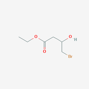 Chemical structure of Ethyl 4-bromo-3-hydroxybutanoate