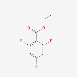 Chemical structure of Ethyl 4-bromo-2,6-difluorobenzoate