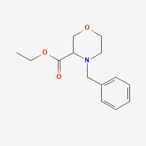 Chemical structure of Ethyl 4-Benzylmorpholine-3-carboxylate