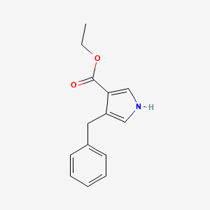 Chemical structure of Ethyl 4-benzyl-1H-pyrrole-3-carboxylate