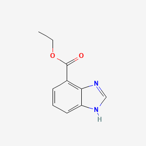 Chemical structure of Ethyl 4-Benzimidazolecarboxylate