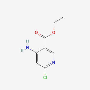 Chemical structure of Ethyl 4-amino-6-chloronicotinate