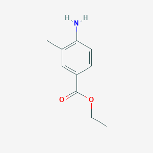 Chemical structure of Ethyl 4-amino-3-methylbenzoate