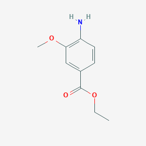 Chemical structure of Ethyl 4-amino-3-methoxybenzoate