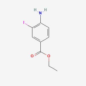 Chemical structure of Ethyl 4-amino-3-iodobenzoate