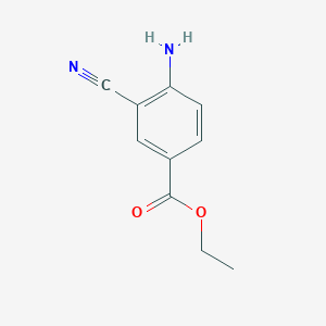 Chemical structure of Ethyl 4-amino-3-cyanobenzoate