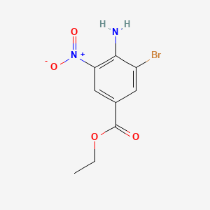 Chemical structure of Ethyl 4-amino-3-bromo-5-nitrobenzoate