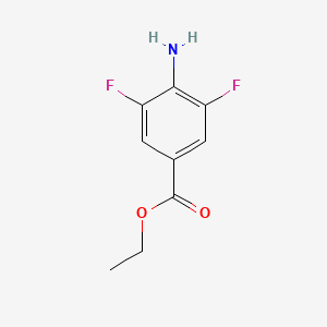 Chemical structure of Ethyl 4-amino-3,5-difluorobenzoate