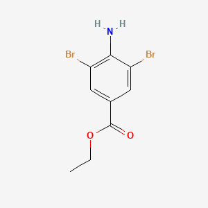 Chemical structure of Ethyl 4-amino-3,5-dibromobenzoate