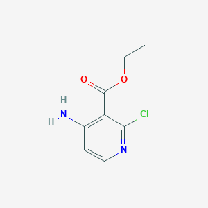 Chemical structure of Ethyl 4-amino-2-chloronicotinate