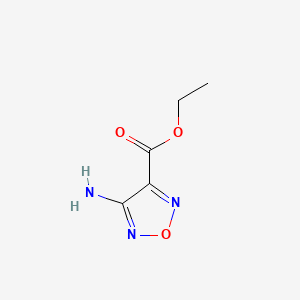 Chemical structure of Ethyl 4-Amino-1,2,5-oxadiazole-3-carboxylate