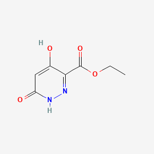 Chemical structure of Ethyl 4,6-dihydroxypyridazine-3-carboxylate