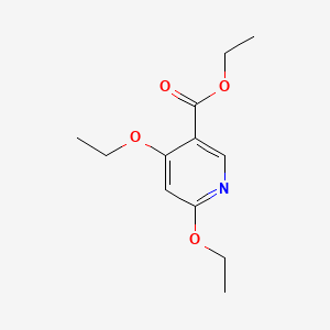 Chemical structure of Ethyl 4,6-diethoxynicotinate