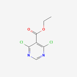 Chemical structure of Ethyl 4,6-dichloropyrimidine-5-carboxylate