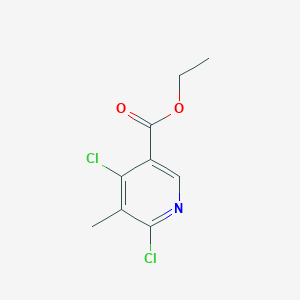 Chemical structure of Ethyl 4,6-dichloro-5-methylnicotinate