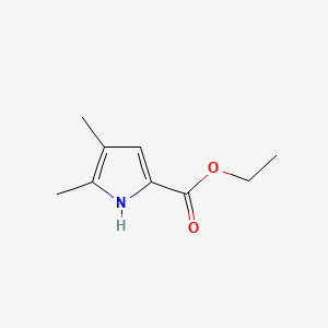 Chemical structure of Ethyl 4,5-dimethyl-1H-pyrrole-2-carboxylate