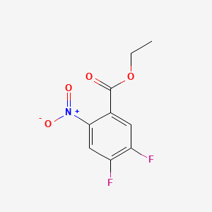 Chemical structure of Ethyl 4,5-Difluoro-2-nitrobenzoate