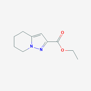 Chemical structure of Ethyl 4,5,6,7-tetrahydropyrazolo[1,5-a]pyridine-2-carboxylate