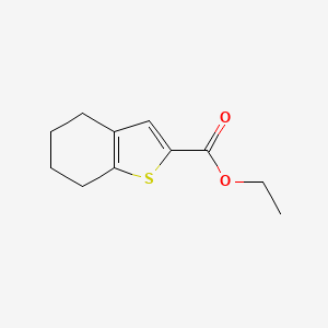 Chemical structure of Ethyl 4,5,6,7-tetrahydrobenzo[b]thiophene-2-carboxylate