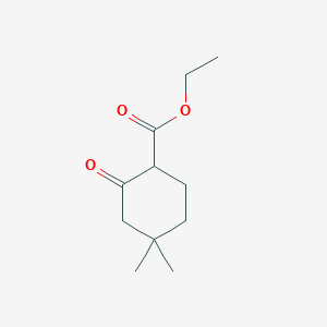 Chemical structure of Ethyl 4,4-dimethyl-2-oxocyclohexanecarboxylate