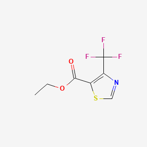 Chemical structure of Ethyl 4-(trifluoromethyl)thiazole-5-carboxylate