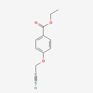 Chemical structure of Ethyl 4-(prop-2-yn-1-yloxy)benzoate