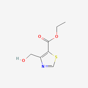 Chemical structure of Ethyl 4-(hydroxymethyl)thiazole-5-carboxylate