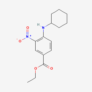 Chemical structure of Ethyl 4-(cyclohexylamino)-3-nitrobenzoate