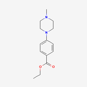 Chemical structure of ETHYL 4-(4-METHYLPIPERAZIN-1-YL)BENZOATE