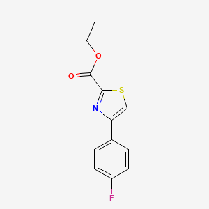 Chemical structure of Ethyl 4-(4-Fluorophenyl)-2-thiazolecarboxylate