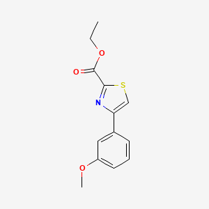 Chemical structure of Ethyl 4-(3-Methoxyphenyl)thiazole-2-carboxylate