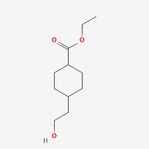 Chemical structure of Ethyl 4-(2-hydroxyethyl)cyclohexane-1-carboxylate