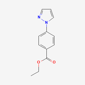 Chemical structure of Ethyl 4-(1-Pyrazolyl)benzoate