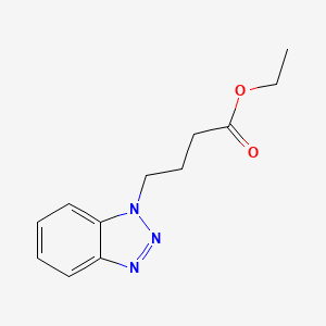 Chemical structure of Ethyl 4-(1H-benzo[d][1,2,3]triazol-1-yl)butanoate