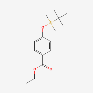 Chemical structure of Ethyl 4-((tert-butyldimethylsilyl)oxy)benzoate
