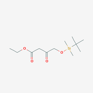 Chemical structure of Ethyl 4-((tert-butyldimethylsilyl)oxy)-3-oxobutanoate