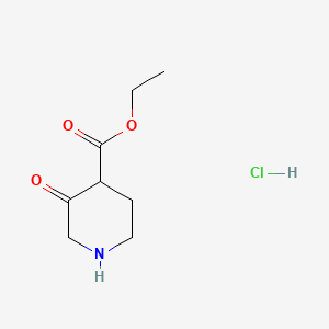 Chemical structure of Ethyl 3-Oxopiperidine-4-carboxylate Hydrochloride