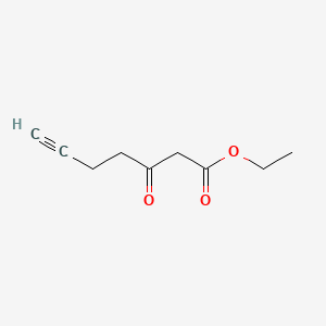 Chemical structure of Ethyl 3-oxohept-6-ynoate