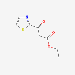 Chemical structure of Ethyl 3-oxo-3-(thiazol-2-yl)propanoate