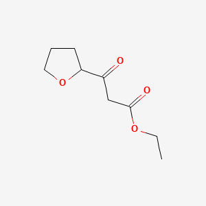 Chemical structure of Ethyl 3-oxo-3-(oxolan-2-yl)propanoate
