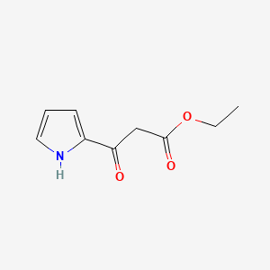 Chemical structure of Ethyl 3-oxo-3-(1H-pyrrol-2-yl)propanoate