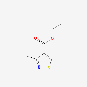 Chemical structure of Ethyl 3-methylisothiazole-4-carboxylate