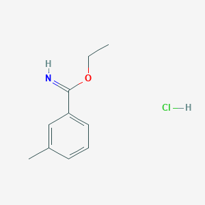 Chemical structure of Ethyl 3-methylbenzimidate hydrochloride